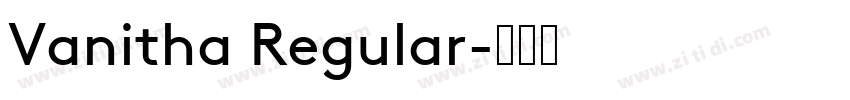 Vanitha Regular字体转换